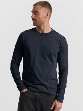Son of a Tailor Copenhagen Supima Cotton Long Sleeve Tee Shirt Men's Large